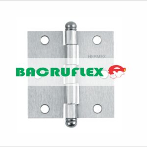 BISAGRA CUADRADA 3", SATINADO, CABEZA REDONDA, 43256 HERMEX