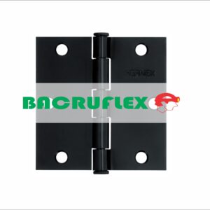 BISAGRA CUADRADA 3 1/2", NEGRO MATE, CABEZA PLANA, 46708 HERMEX