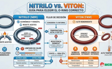 Nitrito vs. Viton, ¿Cómo elegir el material correcto para tu O-ring?