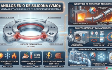 O-Rings de Silicona, ventajas y aplicaciones en condiciones extremas