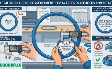 Cómo medir un O-ring correctamente, evita errores costosos con esta guía
