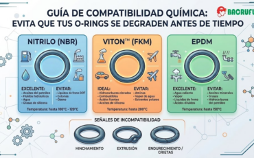 Guía de compatibilidad química, evita que tus O-rings se degraden antes de tiempo