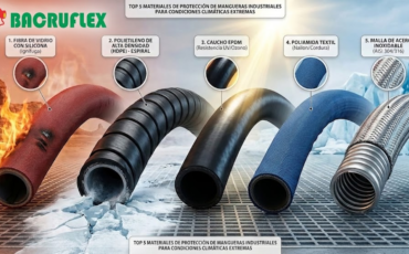 Top 5 materiales de protección de mangueras industriales para condiciones climáticas extremas