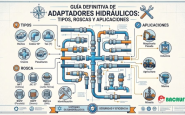 Guía definitiva de adaptadores hidráulicos, tipos, roscas y aplicaciones