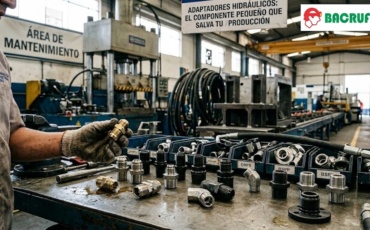 Adaptadores hidráulicos, el componente pequeño que salva tu producción