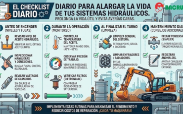 El checklist diario para alargar la vida de tus sistemas hidráulicos