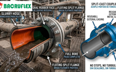 ¿Qué tipo de terminales o bridas son las más recomendadas para instalar una manguera para pulpa de mineral sin riesgo de fugas?