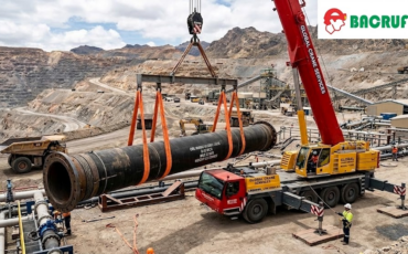 ¿Es necesario usar grúas especializadas para el montaje y desmontaje de una manguera para pulpa de mineral de gran escala?
