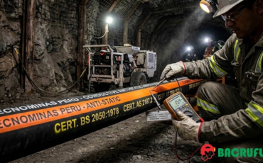 ¿Qué certificaciones de seguridad minera debe tener una manguera antiestática para ANFO para ser aprobada en operaciones subterráneas?