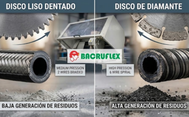 ¿Qué diferencia hay entre usar un disco liso dentado o un disco de diamante en las máquinas de corte de mangueras industriales?