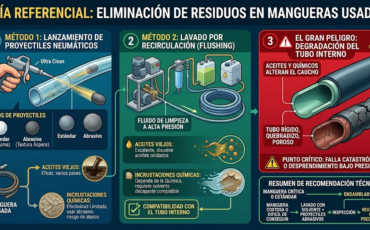 ¿Las máquinas de limpieza de mangueras pueden eliminar aceites viejos o incrustaciones químicas resecas en mangueras usadas?