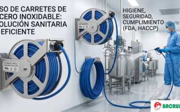 ¿Qué ventajas ofrece el uso de carretes para manguera de acero inoxidable en plantas procesadoras de alimentos o farmacéuticas?