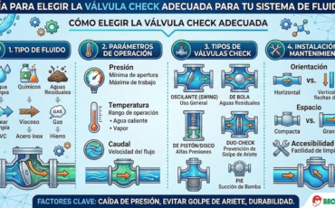 Cómo elegir la válvula check adecuada para tu sistema de fluidos