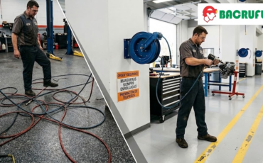 ¿Se pueden montar los carretes para manguera industriales directamente en techos altos o estructuras de vigas de acero?
