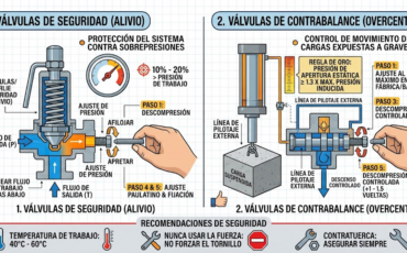 ¿Cómo se realiza la regulación inicial de la presión de apertura en las válvulas hidráulicas de contra balance o de seguridad?