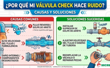 ¿Por qué mi válvula check hace ruido? Causas y soluciones