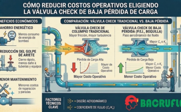 Cómo reducir costos operativos eligiendo la válvula check de baja pérdida de carga