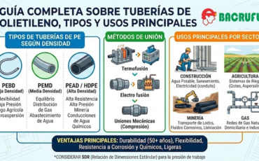 Guía completa sobre tuberías de polietileno, tipos y usos principales