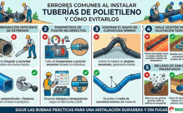 Errores comunes al instalar tuberías de polietileno y cómo evitarlos