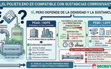 ¿Es el polietileno compatible con sustancias corrosivas?