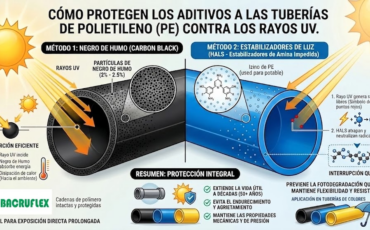 Cómo protegen los rayos UV a las tuberías de polietileno