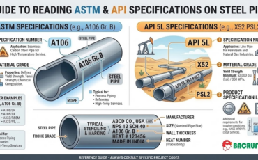 Cómo leer las especificaciones ASTM y API en tuberías de acero