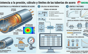 Resistencia a la presión, cálculo y límites de las tuberías de acero