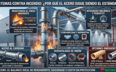 Sistemas contra incendio, por qué el acero sigue siendo el estándar