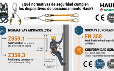 ¿Qué normativas de seguridad cumplen los dispositivos de posicionamiento Hauk?