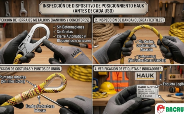 ¿Cómo inspeccionar un dispositivo de posicionamiento Hauk antes de cada uso?