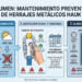¿Qué mantenimiento preventivo requieren los herrajes metálicos de Hauk?