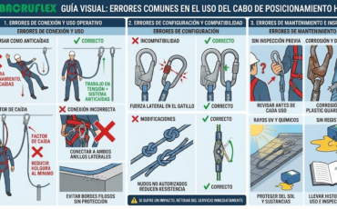 ¿Cuáles son los errores más comunes al usar un cabo de posicionamiento Hauk?