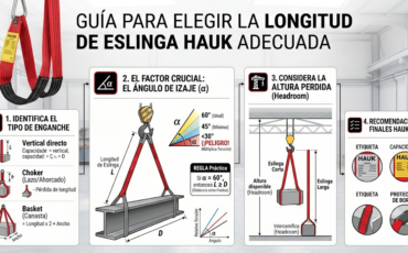 ¿Cómo elegir la longitud de eslinga Hauk adecuada para mi trabajo?