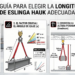 ¿Cómo elegir la longitud de eslinga Hauk adecuada para mi trabajo?