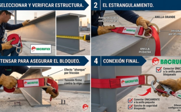 ¿Cómo asegurar que el conector de anclaje Hauk quede perfectamente bloqueado?