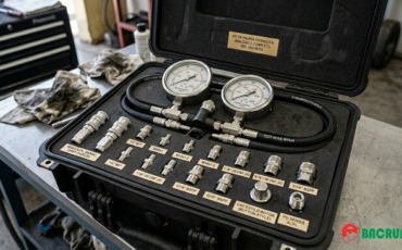 ¿Qué acoples rápidos o adaptadores de roscas métricas y americanas incluye el estuche de este kit de testeo analógico para prueba de presión?