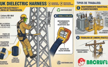 ¿Para qué tipo de trabajos y sectores están diseñados los arneses dieléctricos Hauk?