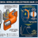 ¿De qué material están recubiertos los herrajes de los arneses dieléctricos Hauk?
